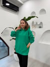 YEŞİL  32109 KAPÜŞONLU SWEATSHİRT