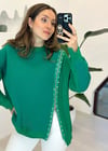 YEŞİL 3521 FERMUARLI SWEAT