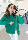 YEŞİL 3521 FERMUARLI SWEAT