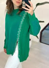 YEŞİL 3521 FERMUARLI SWEAT