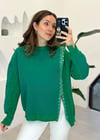 YEŞİL 3521 FERMUARLI SWEAT