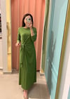 YEŞİL BAMBU ELBİSE 