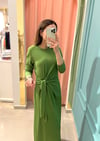 YEŞİL BAMBU ELBİSE 