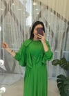 YEŞİL BAMBU ELBİSE