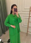 YEŞİL BAMBU ELBİSE