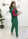 YEŞİL  BONCUK DETAY PANTOLON TAKIM