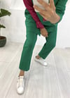 YEŞİL  BONCUK DETAY PANTOLON TAKIM