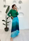 YEŞİL COLOURFUL ETEK 
