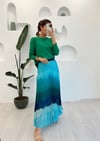 YEŞİL COLOURFUL ETEK 