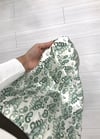 YEŞİL ETNİK DESEN PİLİSELİ ETEK