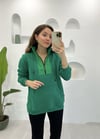 YEŞİL KANGURU CEP SWEAT