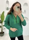 YEŞİL KANGURU CEP SWEAT