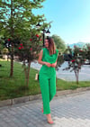 YEŞİL KOLSUZ PİLİLİ TULUM