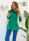 YEŞİL MERSERİZE TUNİK