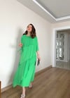 YEŞİL ÖRGÜ DETAY SANDY TAKIM