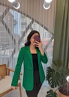 YEŞİL SATEN CEKET 
