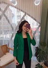 YEŞİL SATEN CEKET 