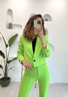 YEŞİL TEK DÜĞMELİ CEKET
