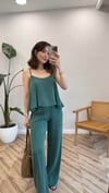 ZÜMRÜT YEŞİL 1043 BLUZ PANTOLON TAKIM 