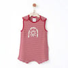 Andywawa Bebek Bamboo Striped Romper Tulum Kırmızı AC26670