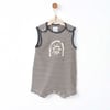 Andywawa Bebek Bamboo Striped Romper Tulum Gri AC26670