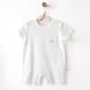 Andywawa Bebek Hello Elephant Romper Tulum Beyaz AC26588