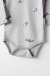 Andywawa Bebek Keep Smiling 2'li Body Set Gri AC26036