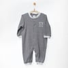 Andywawa Bebek Romper Bamboo Casual Çizgili Tulum Antrasit AC27195
