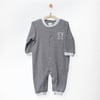 Andywawa Bebek Romper Bamboo Casual Çizgili Tulum Antrasit AC27195
