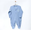 Andywawa Bebek Romper Bamboo Casual Patikli Tulum Mavi AC27192