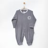 Andywawa Bebek Romper Bamboo Casual Patikli Tulum Gri AC27192