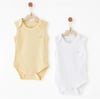 Andywawa Bebek Special Modal 2'li Kolsuz Body Set Sarı AC26762