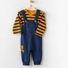 Andywawa Erkek Bebek Aslancık Salopet Takım Navy/Mustard AC24195