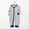 Andywawa Erkek Bebek Sailor Bear Romper Tulum Mavi/Beyaz AC24543