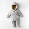 Andywawa Erkek Bebek Zebra Tulum Gri AC24169