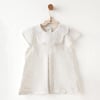 Andywawa Kız Bebek Baby Chic Elbise Ekru AC26644