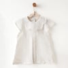 Andywawa Kız Bebek Baby Chic Elbise Ekru AC26644