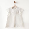 Andywawa Kız Bebek Baby Chic Elbise Ekru AC26644