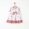 Andywawa Kız Bebek Cherry Chatty Elbise Ekru AC26688