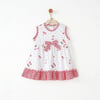 Andywawa Kız Bebek Cherry Chatty Elbise Ekru AC26688