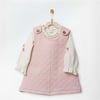 Andywawa Kız Bebek Floral Dreams Bluz Elbise Takım Pembe AC27019