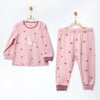 Andywawa Kız Bebek Little Dreamers Puantiyeli Pijama Takımı Pembe AC27140