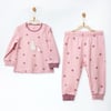 Andywawa Kız Bebek Little Dreamers Puantiyeli Pijama Takımı Pembe AC27140