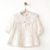 Andywawa Kız Bebek Lovely Day Müslin Elbise Ekru AC26622
