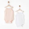 Andywawa Kız Bebek Special Modal 2'li Askılı Body Set Pembe AC26760