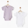 Andywawa Kız Bebek Special Modal 2'li Yarım Kol Body Set Lila AC26763
