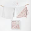 Andywawa Kız Bebek Towel Floral Dreams Müslin 3'lü Havlu Takım Ekru AC27011