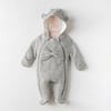Andywawa Kız Bebek Tulum Gri AC24126