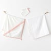 Andywawa Kız Çocuk Towel Müslin Set Love Family 3'lü Havlu Set Ekru AC25512