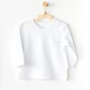 Andywawa Unisex Bebek Basic T-shirt Beyaz AC24437